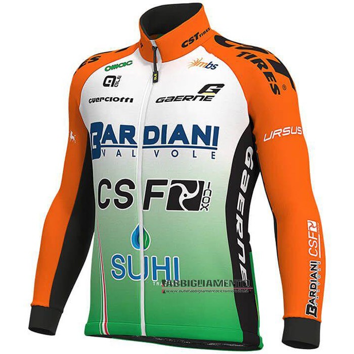 Abbigliamento Bardiani Csf 2019 Manica Lunga e Calzamaglia Con Bretelle Verde Arancione - Clicca l'immagine per chiudere